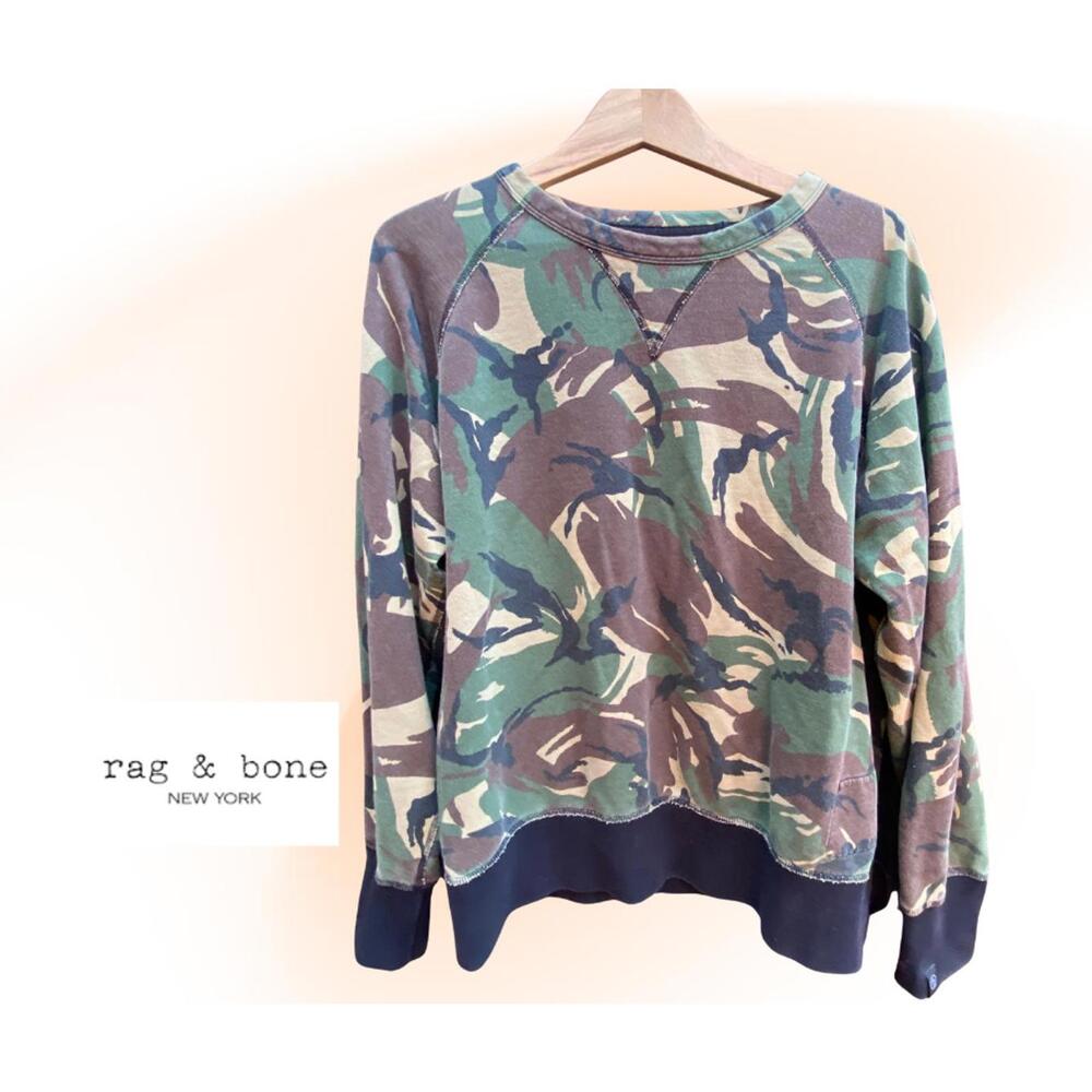 rag & bone Camouflage Sweatshirt